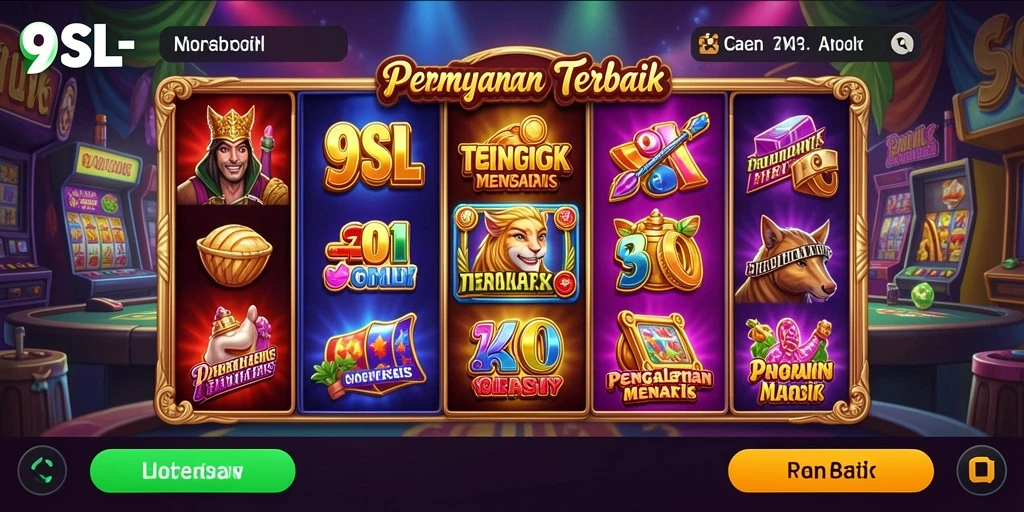 Tampilan gameplay seru dalam permainan Slot 9SL.