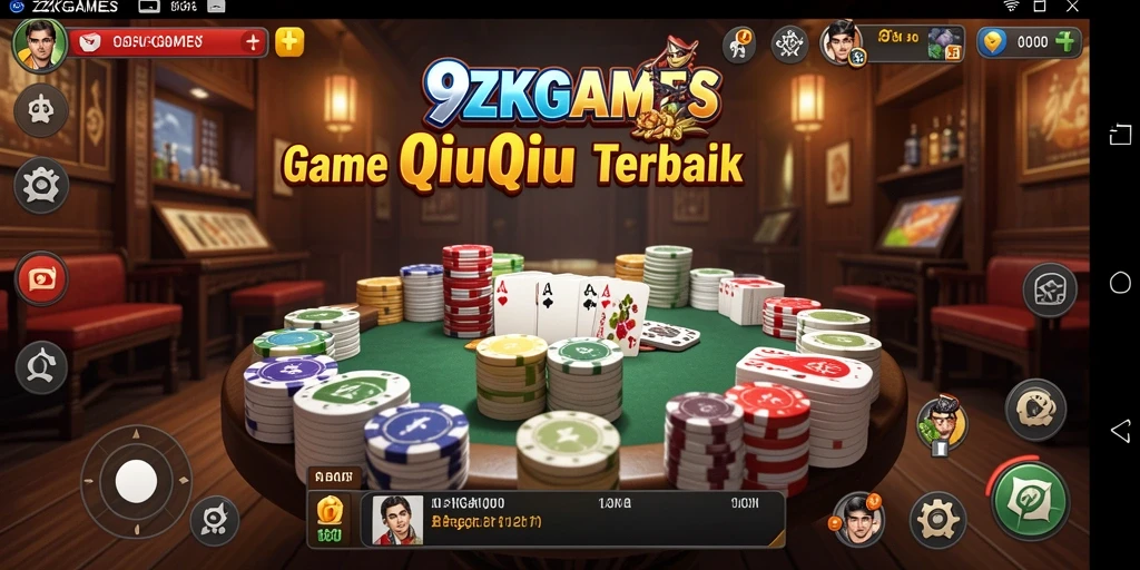 Tampilan utama gameplay QiuQiu di 9ZKGAMES.