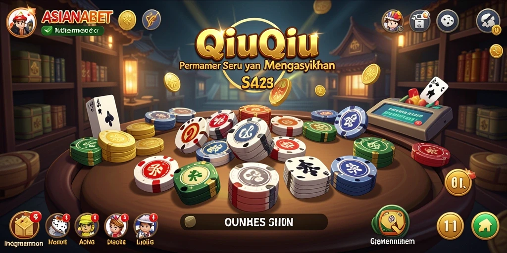 Tampilan screenshot permainan QiuQiu yang menegangkan dan menarik.