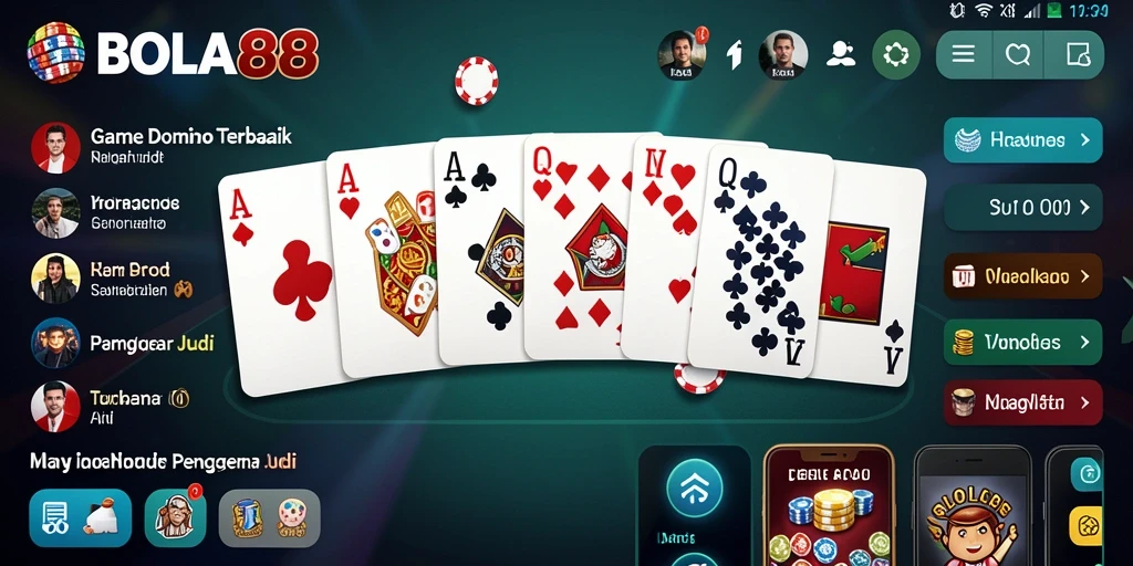 Tampilan gameplay Domino yang seru dan interaktif