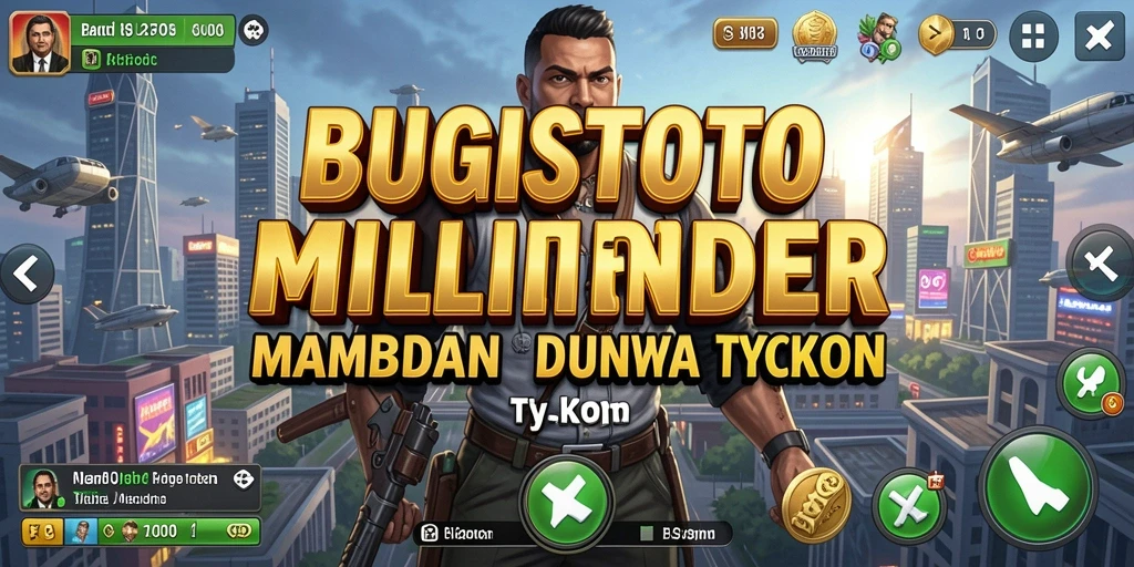 Tampilan gameplay unik di BUGISTOTO, membangun kerajaan bisnis Anda.