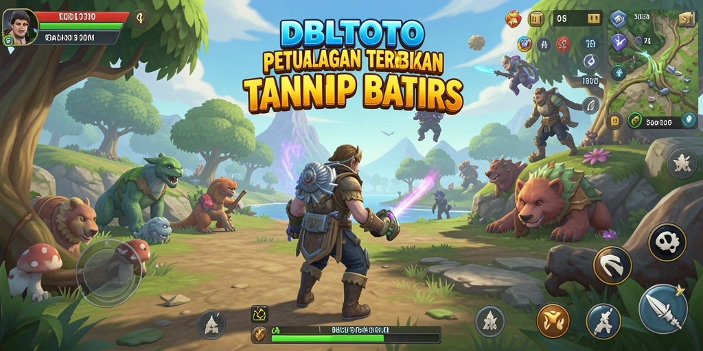 Tampilan gameplay DBLTOTO yang menakjubkan dalam dunia terbuka.