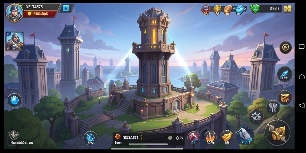 Gameplay seru DELTA575 dengan strategi menara yang menantang.