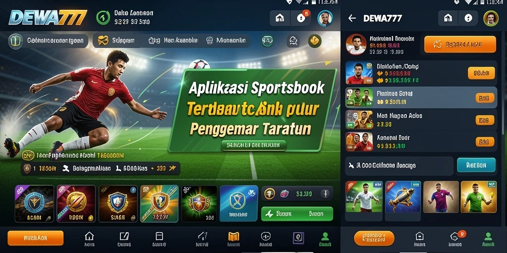 Tampilan menarik dari gameplay Sportsbook DEWA777 yang seru.