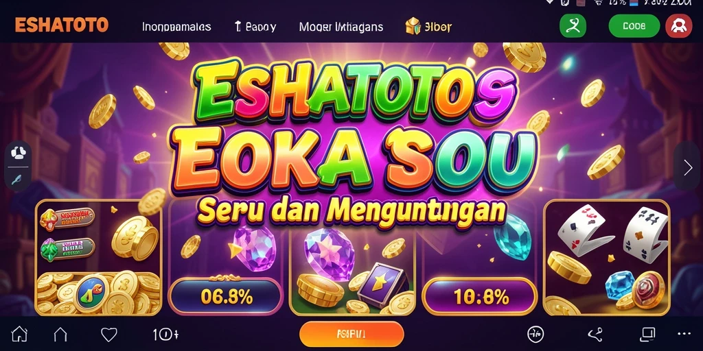 Tampilan gameplay ESHATOTO yang seru dan dinamis.