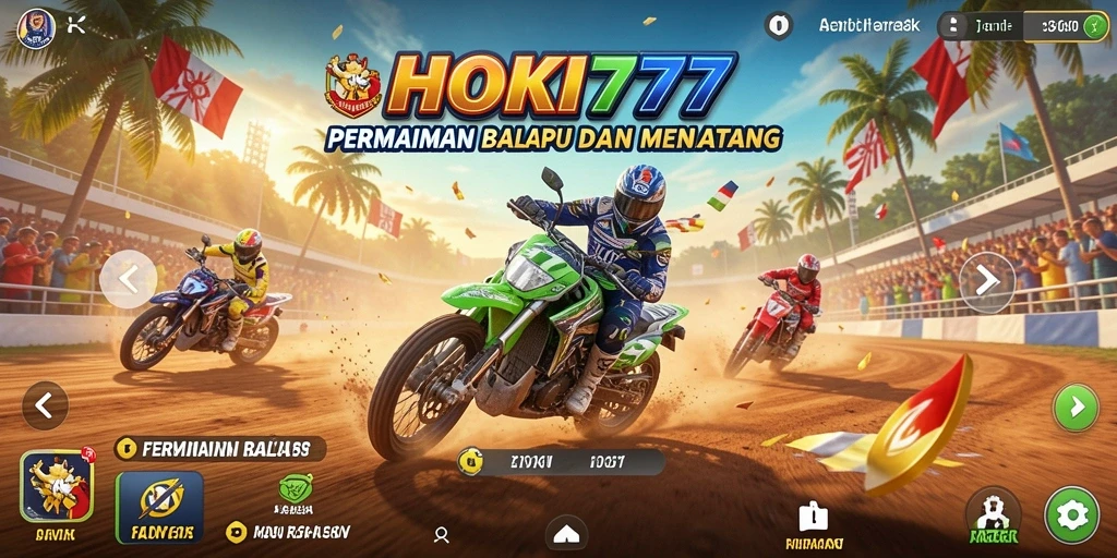 Gameplay HOKI777 yang intens dan penuh aksi balap.