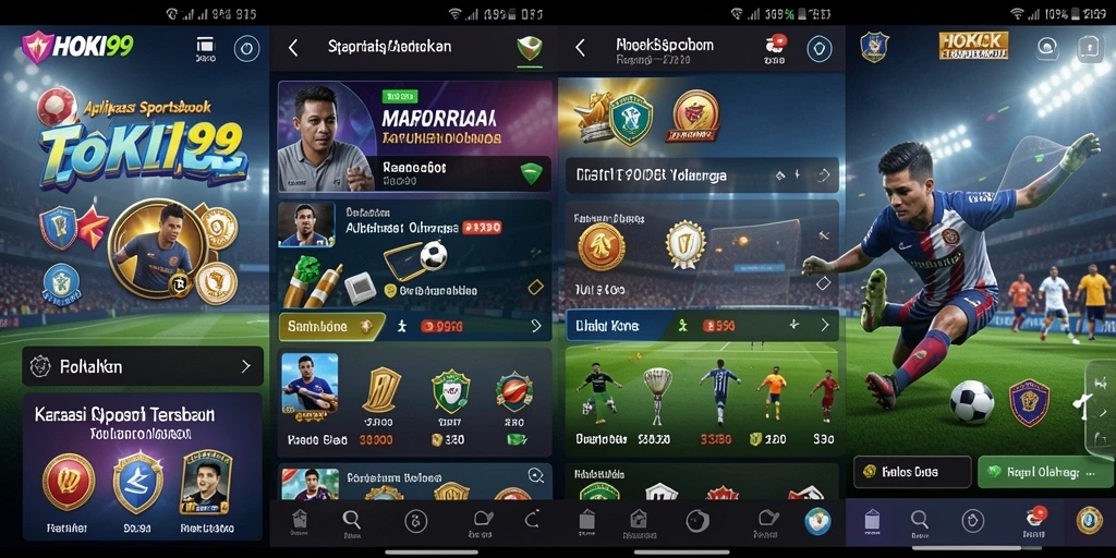 Screenshot HOKI99 menampilkan antarmuka taruhan olahraga yang menarik.
