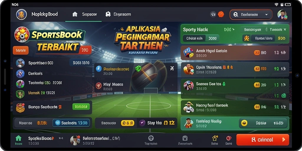Screenshot N06 menampilkan antarmuka taruhan olahraga yang menarik.