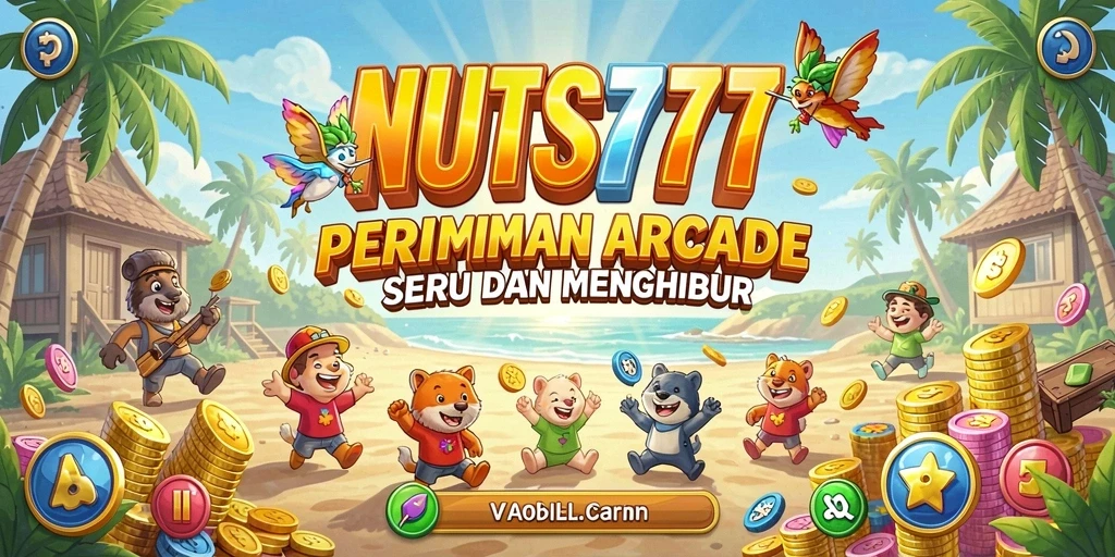 Screenshot gameplay NUTS777 yang menunjukkan aksi seru game Arcade.