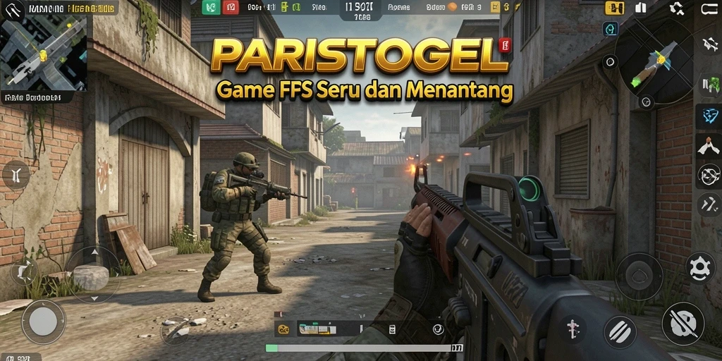 Tangkapan layar gameplay intens di PARISTOGEL menunjukkan aksi tembak-menembak yang mendebarkan.