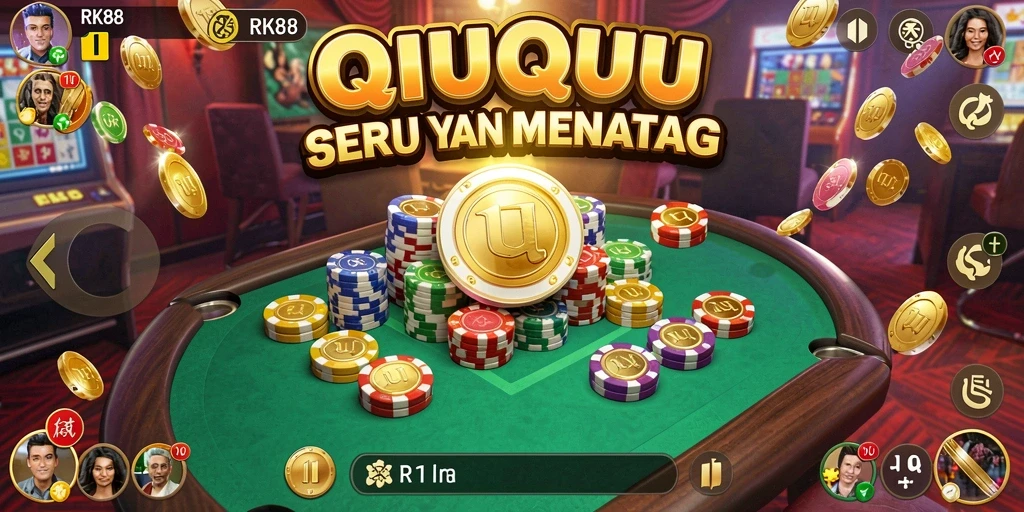 Tampilan menarik dari gameplay QiuQiu RK88 yang mengasyikkan.