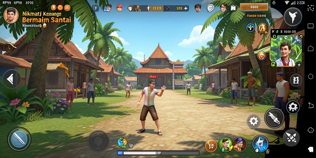 Tampilan screenshot RP99 dengan gameplay santai dan menyenangkan.