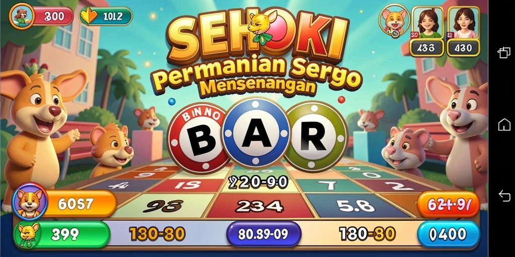 Tampilan gameplay seru dalam permainan Bingo SEHOKI.