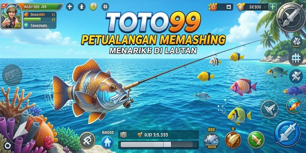 Screenshot gameplay TOTO99 menampilkan pengalaman memancing yang seru.